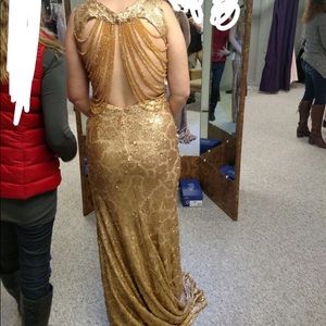 Gold Prom Dress